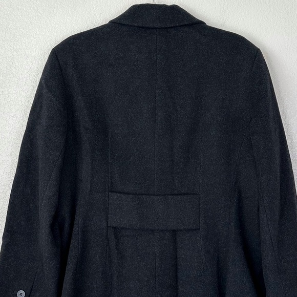 Anne Klein 100% Wool Black Single Breasted Women's Coat, Size 14 - Picture 7 of 13